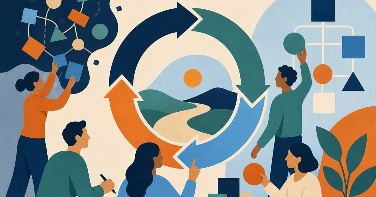 A team using feedback loops to learn and adapt together